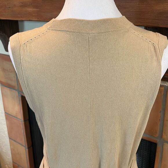 JOSEPH Calico Knit April Midi Belted Dress, size L - Picture 6 of 11